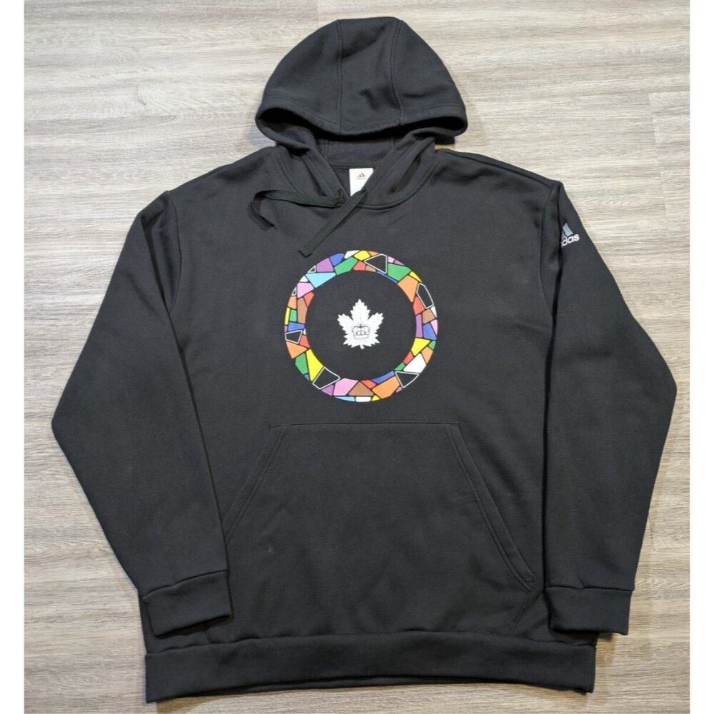 Toronto Marlies Pride Day Night Hoodie Men's XL Black Special Logo Matt Xie